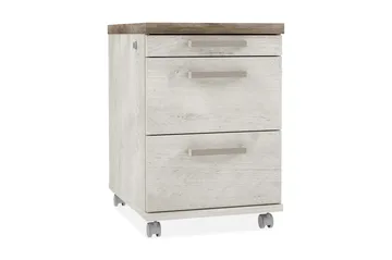 Talebi Hurts med Lås 53x42 cm - Brun/Vit - Förvaring - Förvaringsmöbler - Byrå - Hurtsar