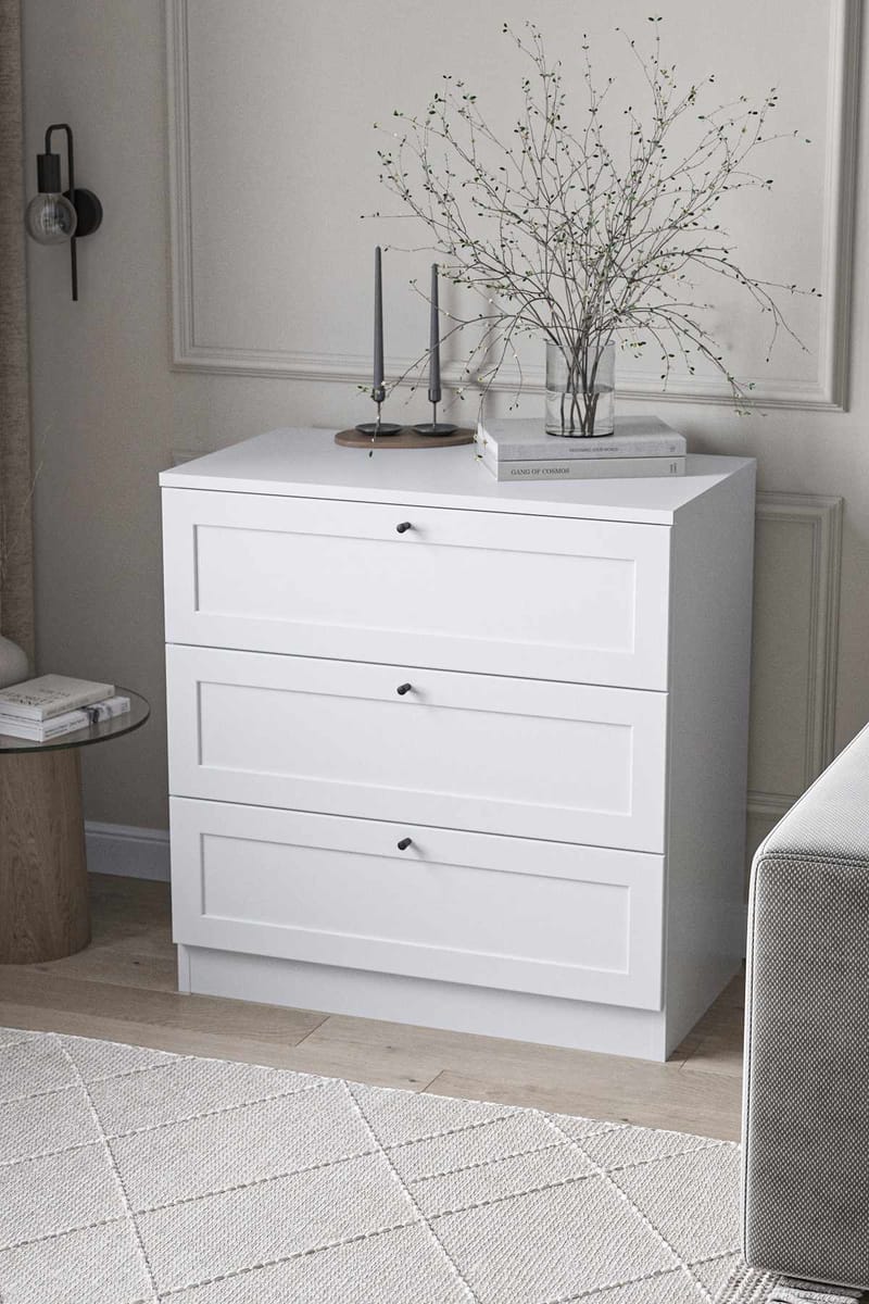 Interlaken Byrå 75 cm - Vit - Förvaring - Förvaringsmöbler - Byrå - Hallbyrå