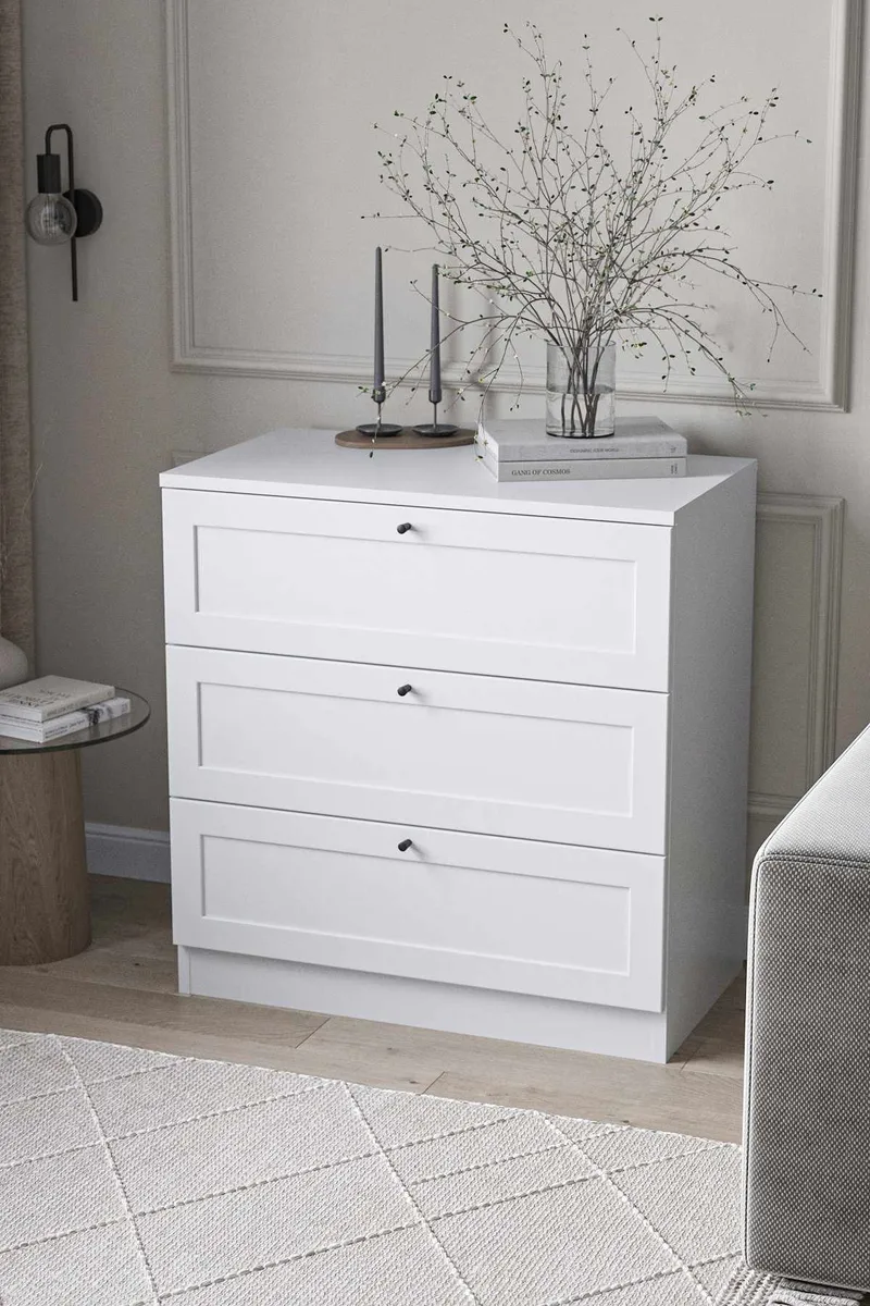 Interlaken Byrå 75 cm - Vit - Förvaring - Förvaringsmöbler - Byrå - Hallbyrå