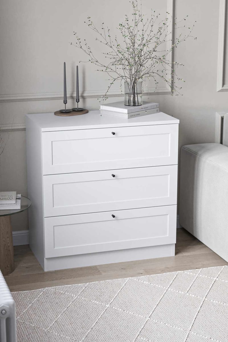 Interlaken Byrå 75 cm - Vit - Förvaring - Förvaringsmöbler - Byrå - Hallbyrå