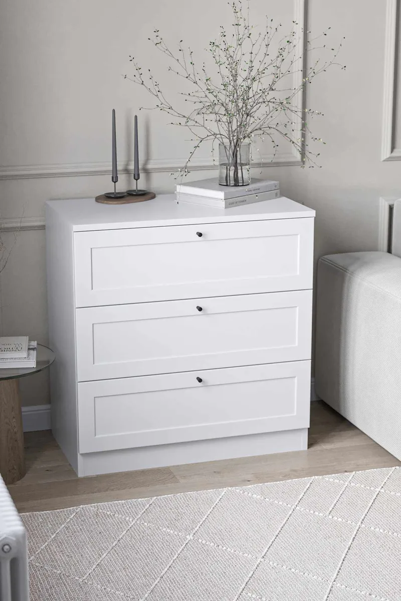 Interlaken Byrå 75 cm - Vit - Förvaring - Förvaringsmöbler - Byrå - Hallbyrå