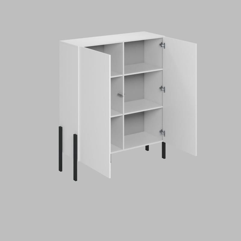 Byrå Jukon 2 Dörrar - Vit Supermat - Förvaring - Förvaringsmöbler - Sideboard & skänk