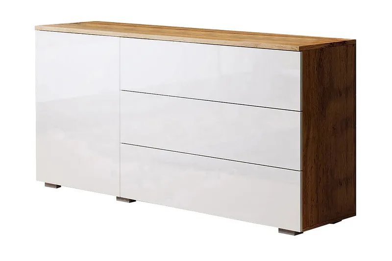 Kankuro Byrå 111x68 cm, Natur/Vit