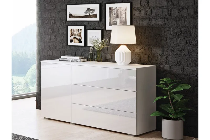 Kankuro Byrå 111x68 cm - Vit - Förvaring - Förvaringsmöbler - Byrå