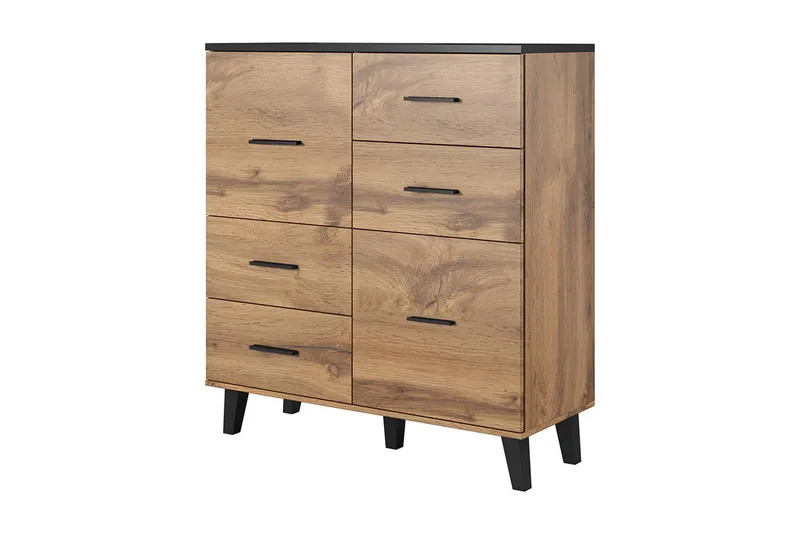 Kardos Byrå 45x110 cm, Natur/Svart