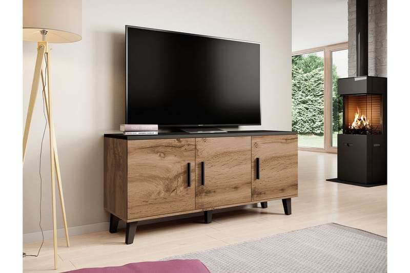 Kardos Byrå 45x150 cm - Natur/Svart - Förvaring - Förvaringsmöbler - Byrå - Hallbyrå