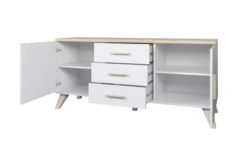 Kardos Byrå 45x150 cm - Natur/Svart - Förvaring - Förvaringsmöbler - Byrå - Hallbyrå