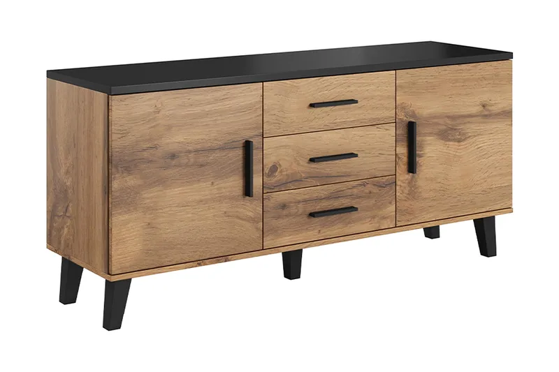 Kardos Byrå 45x150 cm, Natur/Svart