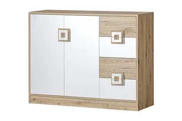 Klacksberg Byrå 120x40x93 cm - Beige/Vit - Förvaring - Förvaringsmöbler - Byrå