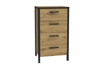 Koufalia Byrå 40x51 cm - Brun/Svart - Förvaring - Förvaringsmöbler - Byrå