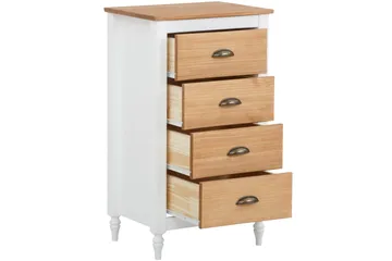 Lenham Byrå 45x35 cm 4 Lådor - Vit - Förvaring - Förvaringsmöbler - Byrå - Hallbyrå