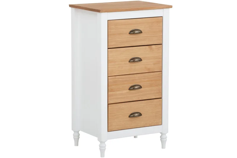 Lenham Byrå 45x35 cm 4 Lådor - Vit - Förvaring - Förvaringsmöbler - Byrå - Hallbyrå