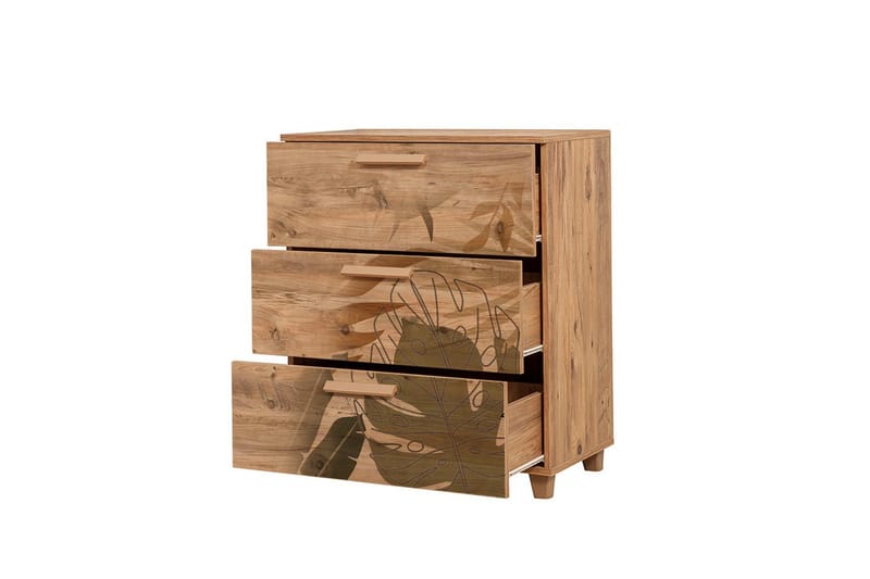 Leva Byrå 80x95 cm Brun - Hanah Home - Förvaring - Förvaringsmöbler - Byrå - Hallbyrå