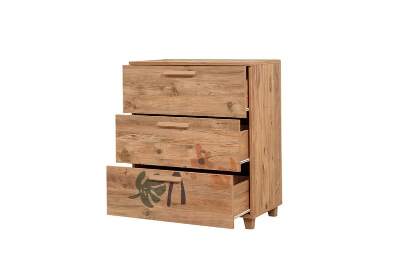 Leva Byrå 80x95 cm Brun - Hanah Home - Förvaring - Förvaringsmöbler - Byrå - Hallbyrå