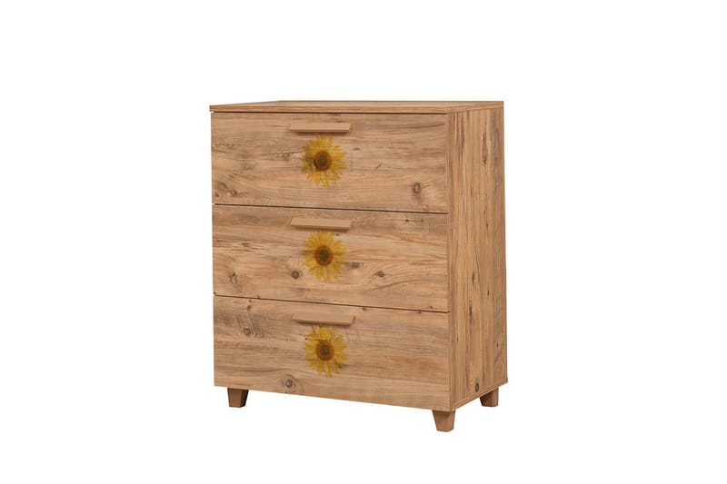 Leva Byrå 80x95 cm Brun - Hanah Home - Förvaring - Förvaringsmöbler - Byrå - Hallbyrå