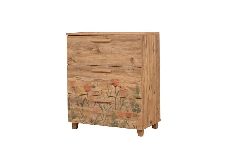 Leva Byrå 80x95 cm Brun - Hanah Home - Förvaring - Förvaringsmöbler - Byrå - Hallbyrå