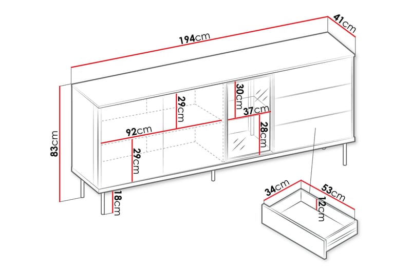 Levisa Byrå - Cashmere - Förvaring - Förvaringsmöbler - Byrå