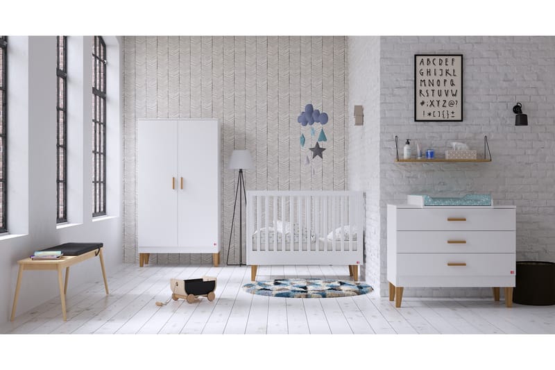 Lounge Byrå Trä/Natur/Vit - VOX - Förvaring - Förvaringsmöbler - Byrå - Hallbyrå