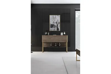 Luxe Byrå 120 cm - Guld/Valnöt - Förvaring - Förvaringsmöbler - Byrå
