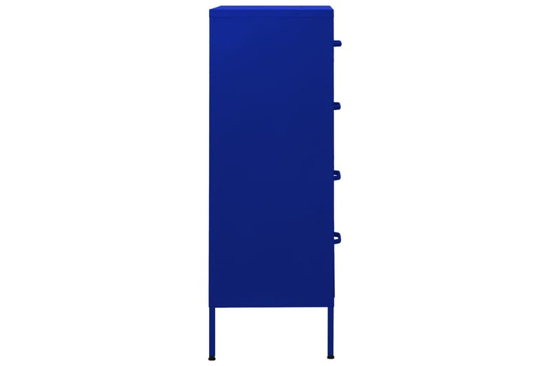 Byrå marinblå 80x35x101,5 cm stål - Blå - Hallförvaring - Hallbyrå - Byrå