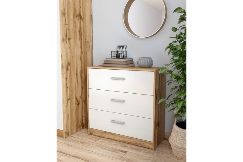 Matos Byrå - Trä/Natur/Vit - Förvaring - Förvaringsmöbler - Byrå - Hallbyrå