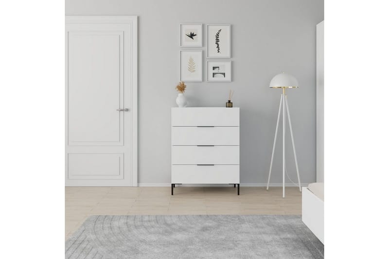 Matul Byrå 80 cm - Vit - Förvaring - Förvaringsmöbler - Byrå - Hallbyrå