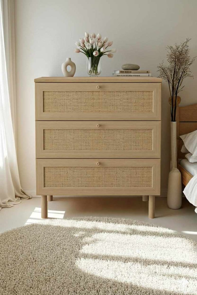 Meyloren Byrå 75 cm - Beige - Förvaring - Förvaringsmöbler - Byrå - Hallbyrå