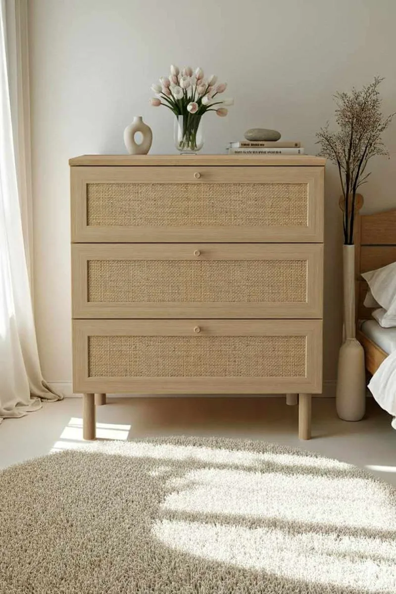 Meyloren Byrå 75 cm - Beige - Förvaring - Förvaringsmöbler - Byrå - Hallbyrå