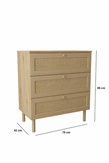 Meyloren Byrå 75 cm - Beige - Förvaring - Förvaringsmöbler - Byrå - Hallbyrå