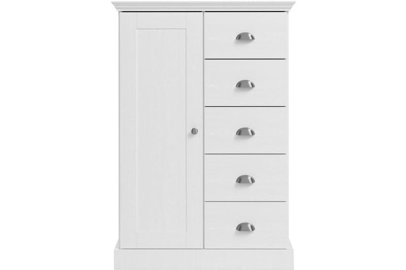 Byrå Motala 75x35x110 cm, Vit - 75x35x110 cm, Vit - Förvaring - Förvaringsmöbler - Byrå - Hallbyrå