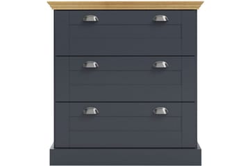 Byrå Motala 75x35x80 cm, Antracit/Ek - 75x35x80 cm, Antracit/Ek - Förvaring - Förvaringsmöbler - Byrå - Hallbyrå