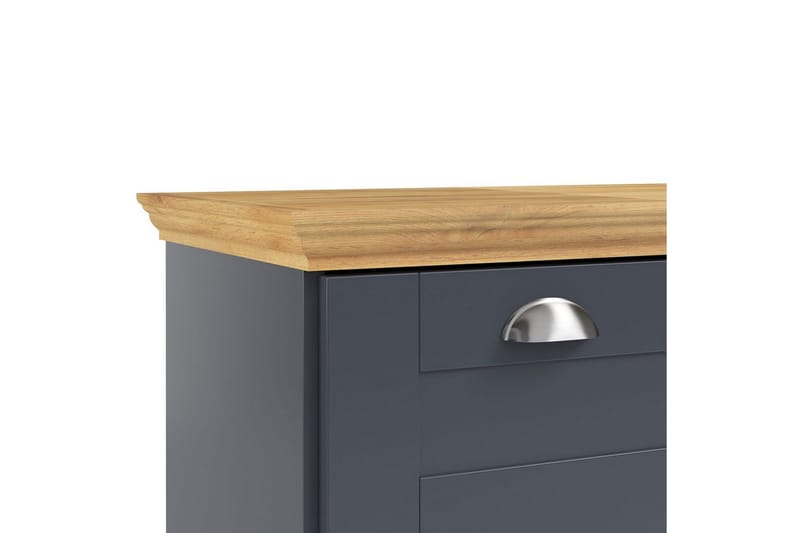 Byrå Motala 75x35x80 cm, Antracit/Ek - 75x35x80 cm, Antracit/Ek - Förvaring - Förvaringsmöbler - Byrå - Hallbyrå