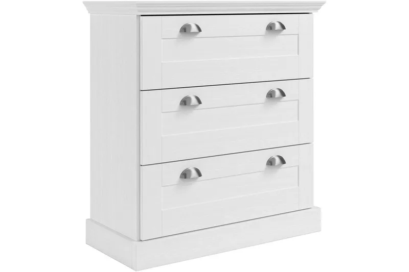 Byrå Motala 75x35x80 cm, Vit, 75x35x80 cm, Vit