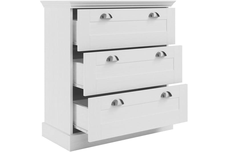 Byrå Motala 75x35x80 cm, Vit - 75x35x80 cm, Vit - Förvaring - Förvaringsmöbler - Byrå - Hallbyrå