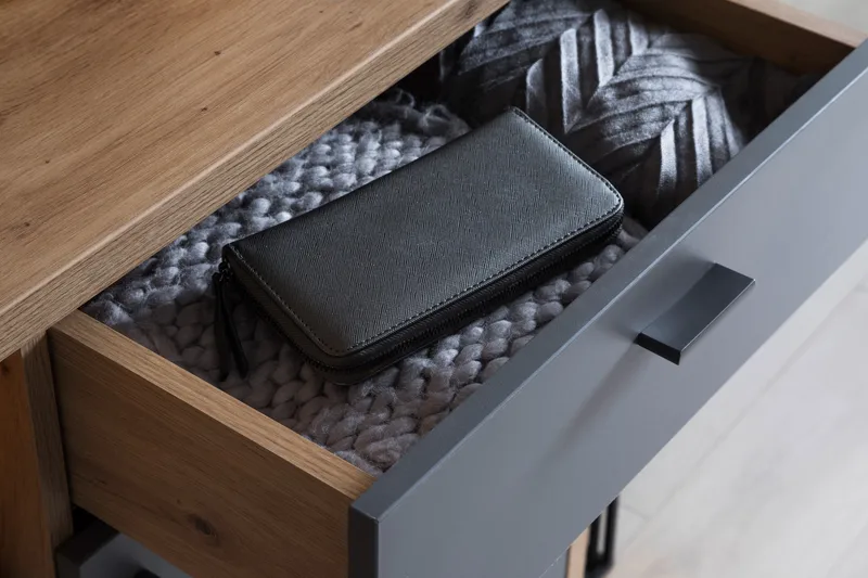 Nacimento Byrå 37x76 cm - Grå/Natur - Förvaring - Förvaringsmöbler - Byrå - Hallbyrå