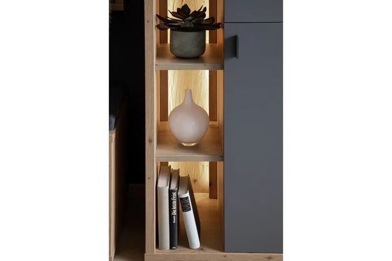 Nacimento Byrå 37x76 cm - Grå/Natur - Förvaring - Förvaringsmöbler - Byrå - Hallbyrå