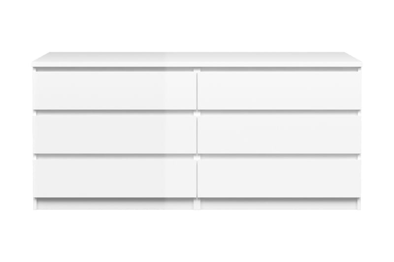 Naia Byrå 154 cm - Vit/Högglans - Förvaring - Förvaringsmöbler - Byrå