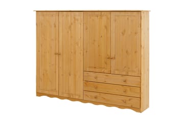 Naoki TV-skåp 185 cm - Brun - Förvaring - Klädförvaring - Garderob & garderobssystem - Klädskåp & fristående garderob