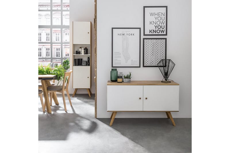 Nature Byrå Vit/Natur - Vit/Trä/natur - Förvaring - Förvaringsmöbler - Byrå