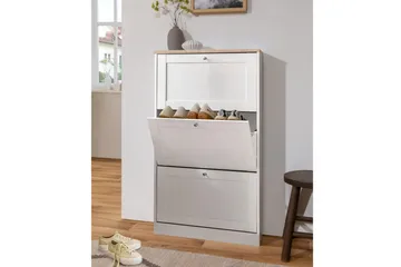 Naveen Skolåda 70x130 cm - Vit/Brun - Förvaring - Skoförvaring - Skolåda