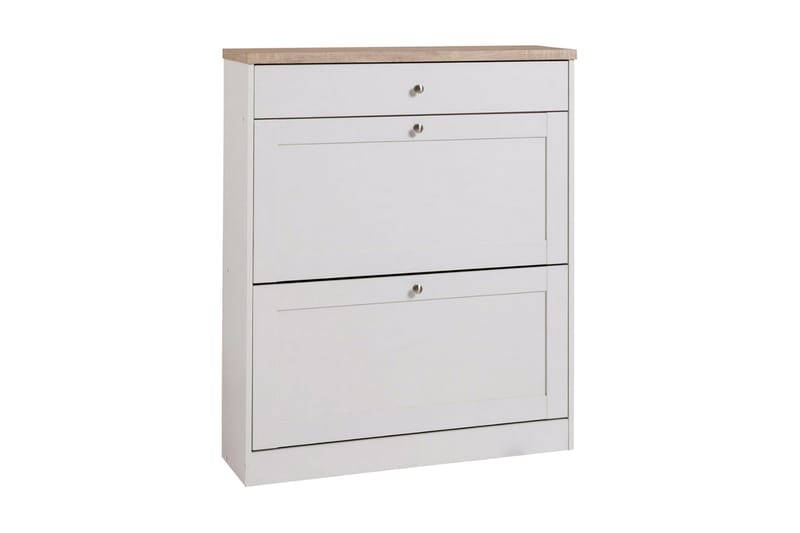 Naveen Skolåda 90 cm, Vit/Brun