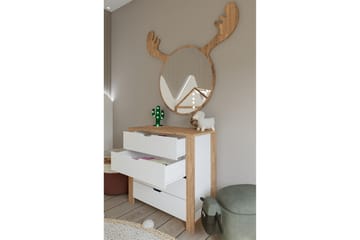 Nordhs Byrå 90 cm - Ljusbrun/Vit - Förvaring - Förvaringsmöbler - Byrå - Hallbyrå