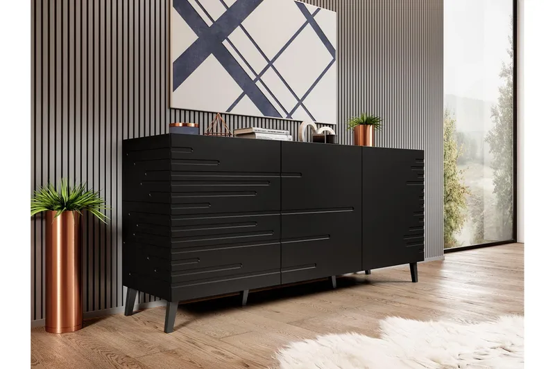 Novaj Byrå 40x155 cm - Svart - Förvaring - Förvaringsmöbler - Byrå - Hallbyrå