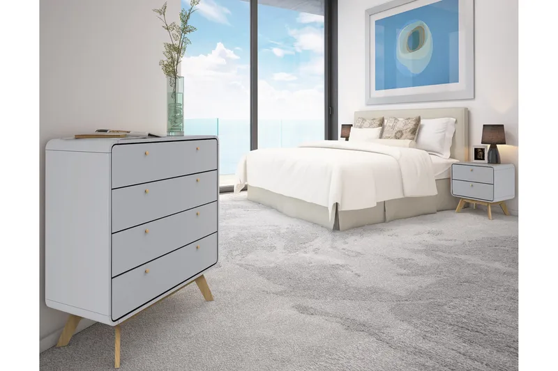 Olivet Byrå 80x39 cm - Grå - Förvaring - Förvaringsmöbler - Byrå - Hallbyrå