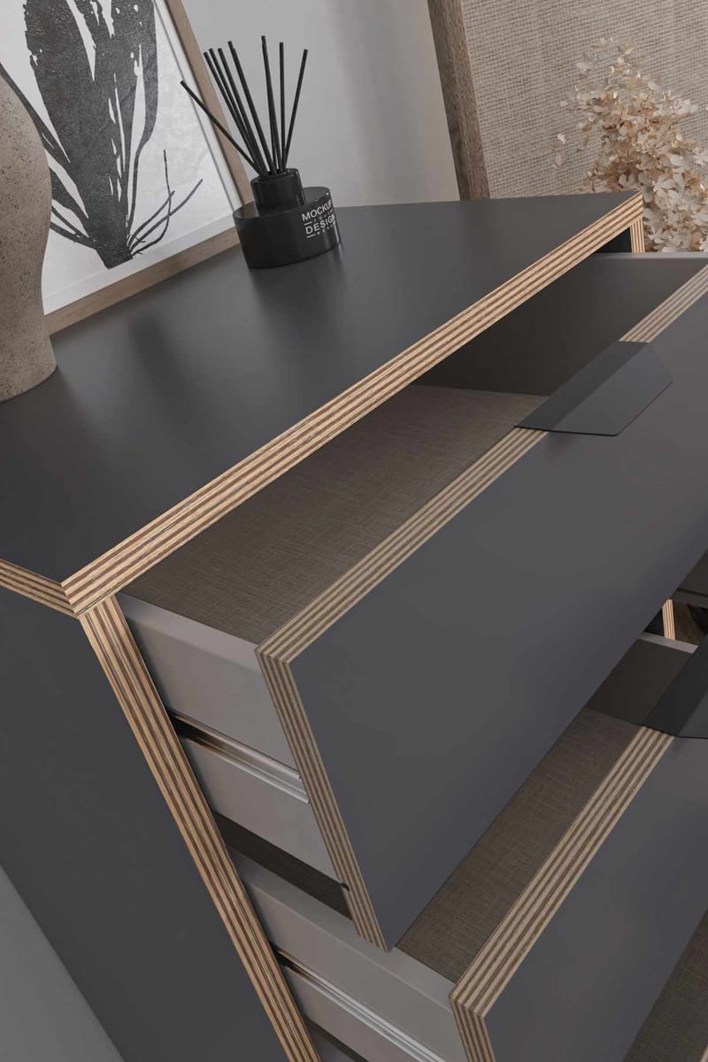 Olyros Byrå 105 cm - Antracit - Förvaring - Förvaringsmöbler - Byrå - Hallbyrå