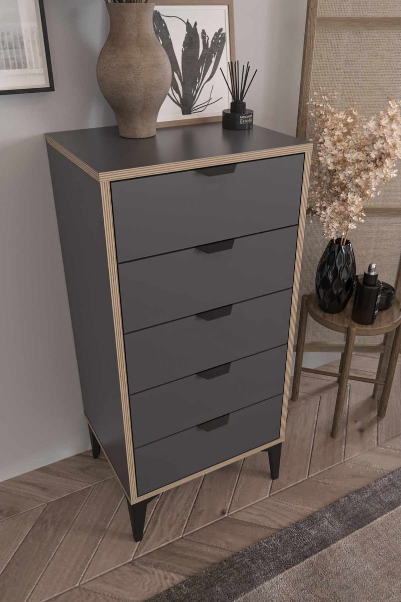 Olyros Byrå 105 cm - Antracit - Förvaring - Förvaringsmöbler - Byrå - Hallbyrå