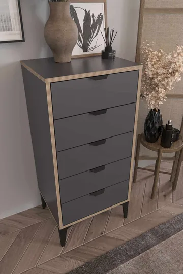 Olyros Byrå 105 cm - Antracit - Förvaring - Förvaringsmöbler - Byrå - Hallbyrå