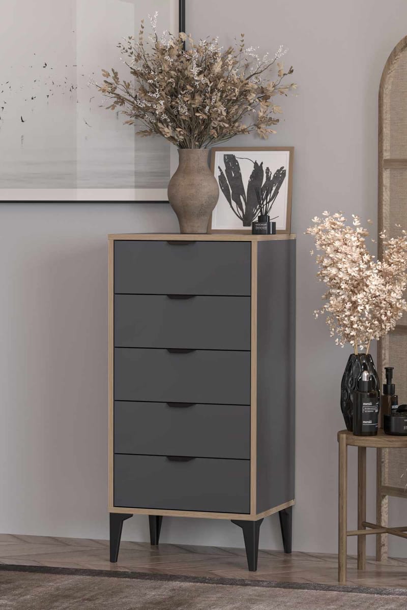 Olyros Byrå 105 cm - Antracit - Förvaring - Förvaringsmöbler - Byrå - Hallbyrå