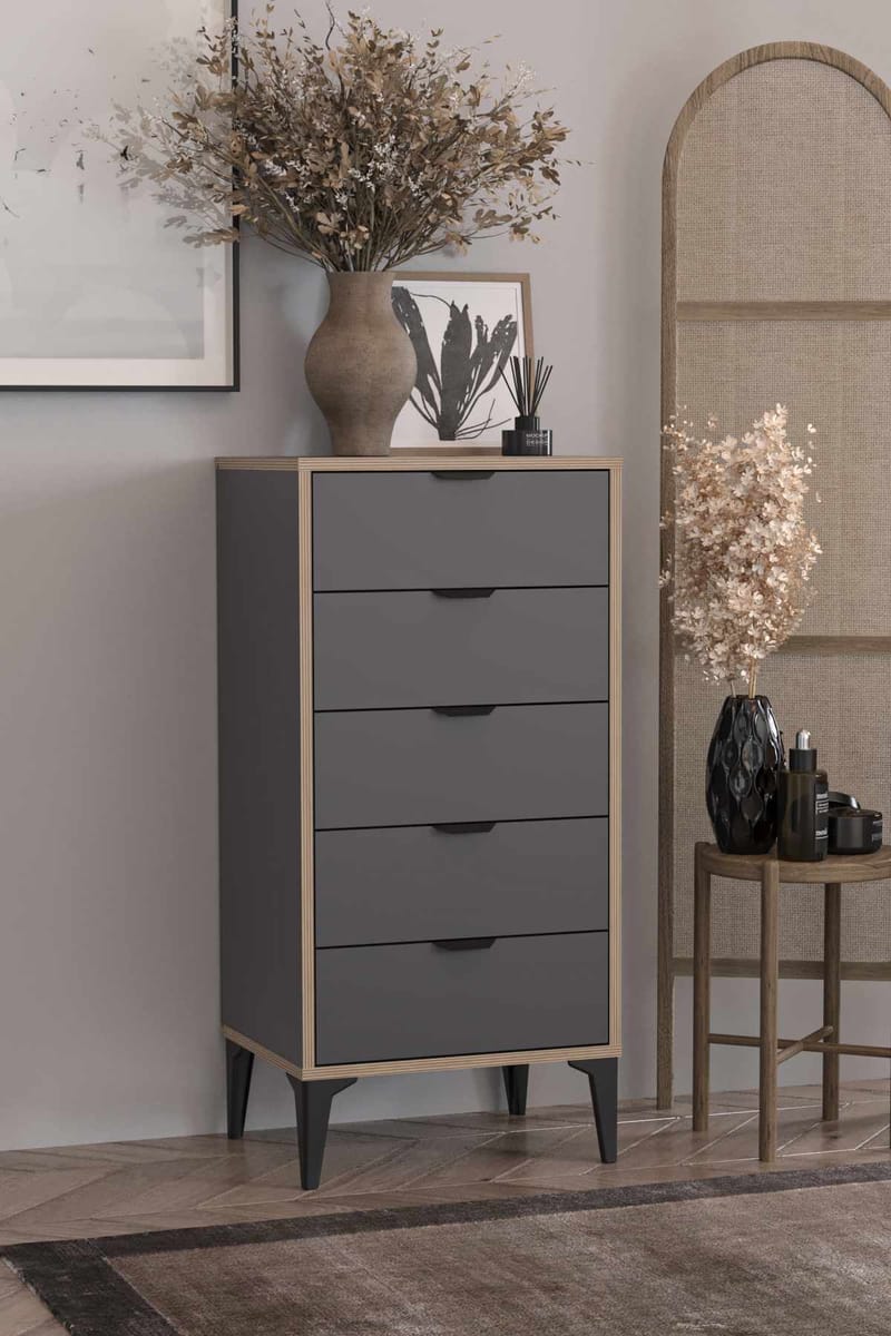 Olyros Byrå 105 cm - Antracit - Förvaring - Förvaringsmöbler - Byrå - Hallbyrå