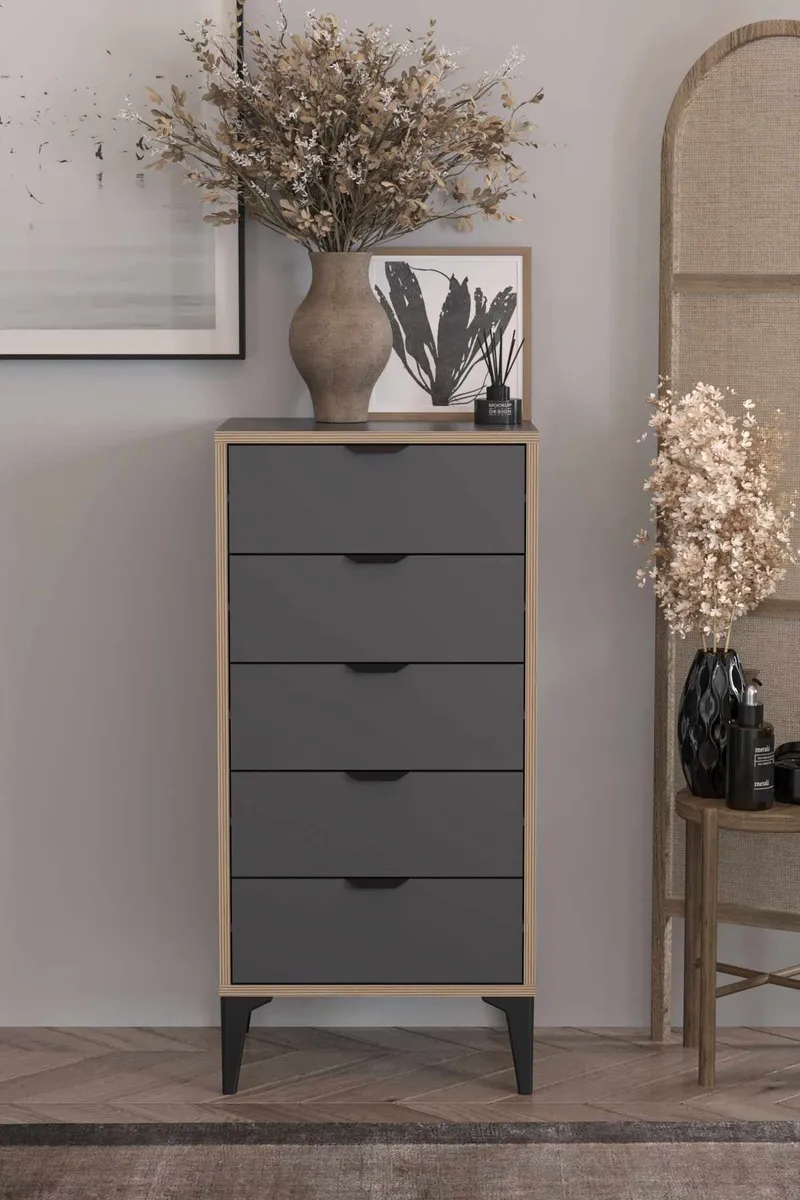 Olyros Byrå 105 cm - Antracit - Förvaring - Förvaringsmöbler - Byrå - Hallbyrå